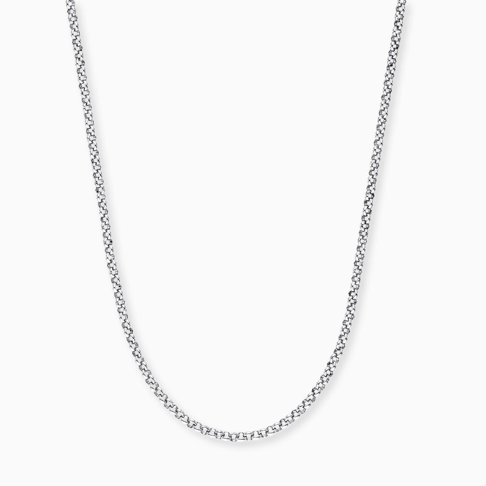 Engelsrufer women's pea necklace silver diamond-coated 45 / 50 cm