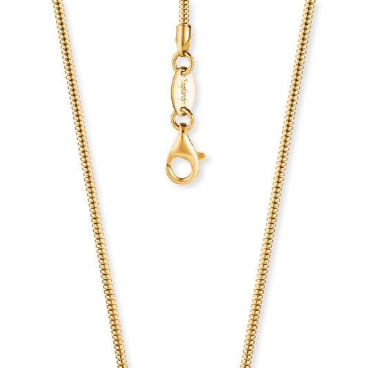 Toro chain 1.9mm silver gold plated 45cm
