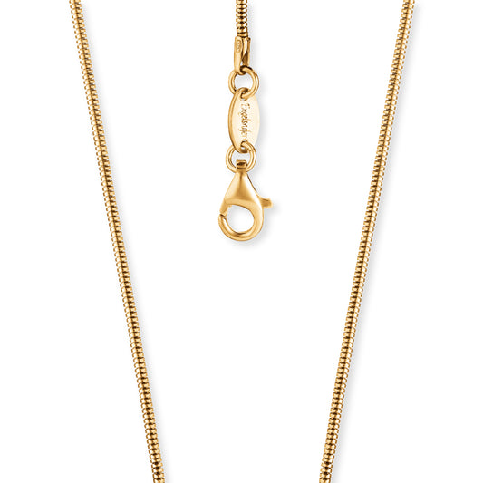 Toro chain 1.6mm silver gold plated 90cm