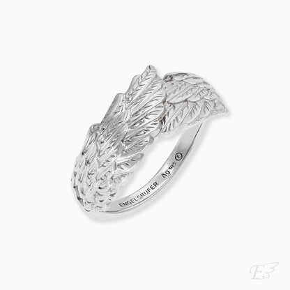 Engelsrufer size-adjustable ring wing symbol sterling silver