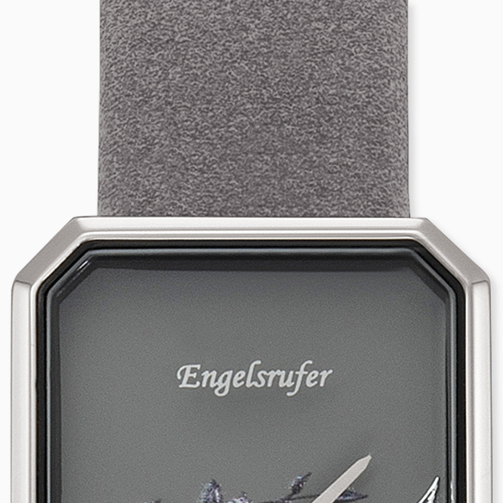 Engelsrufer watch flower with nubuck leather strap gray (changeable)