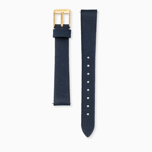Engelsrufer watch strap leather women's 12 mm blue clasp gold