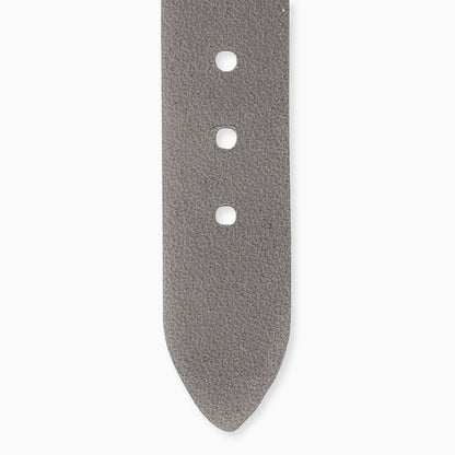 Engelsrufer Ersatzarmband Damenuhr grau aus Leder mit Verschluss silber 14 mm