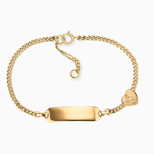 Engelsrufer children's bracelet ID guardian angel heart gold