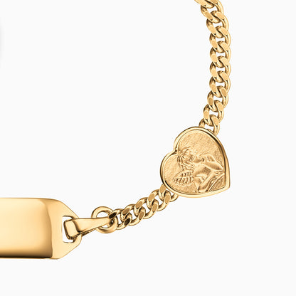 Engelsrufer children's bracelet ID guardian angel heart gold