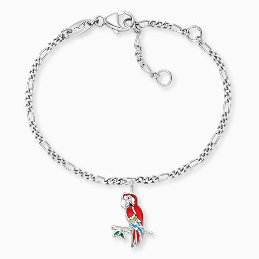 Engelsrufer girls children's bracelet silver with parrot