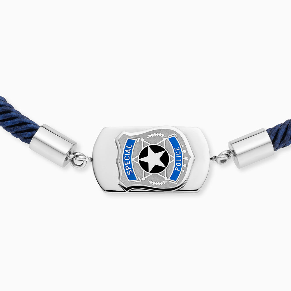 Engelsrufer children's bracelet boys stainless steel with police enamel