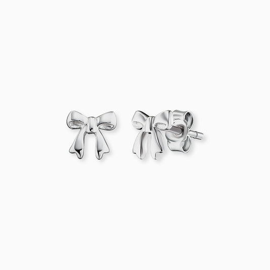 Engelsrufer girls stud earrings silver bow motif