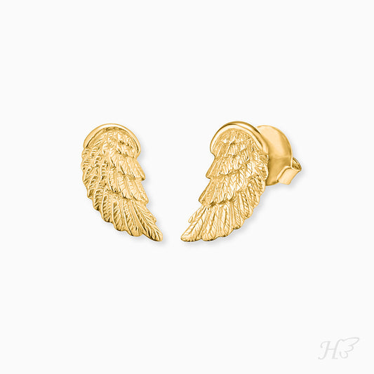 Engelsrufer children's earrings wings sterling silver gold-plated