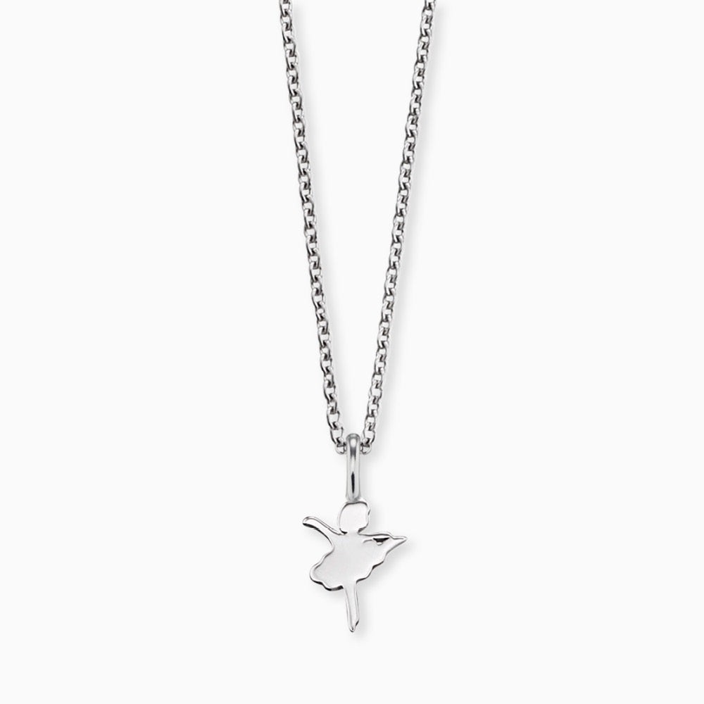 Engelsrufer girls' children's necklace silver with ballerina pendant