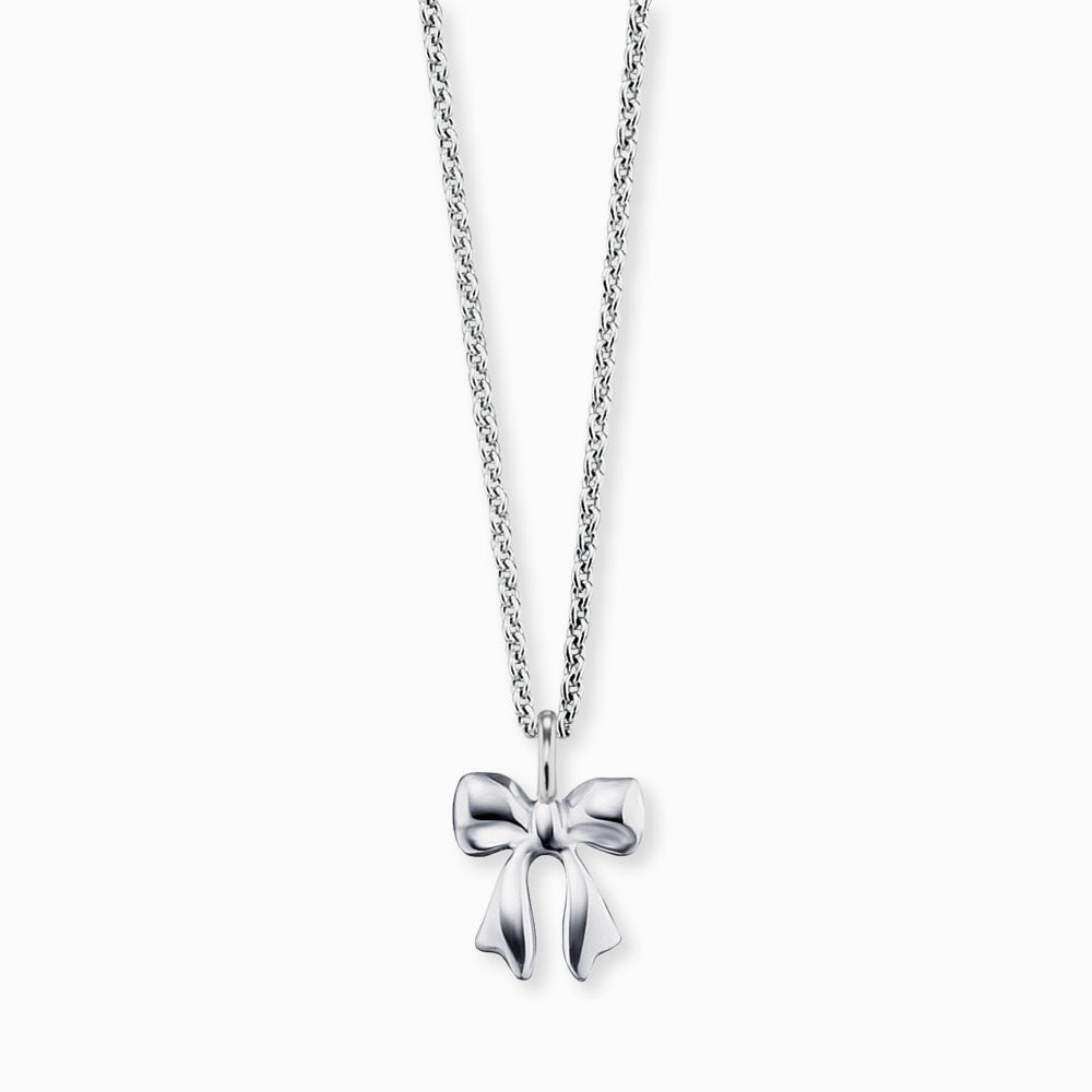 Engelsrufer girls' children's necklace silver with bow symbol