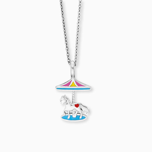 Engelsrufer children's necklace girls silver with carousel pendant