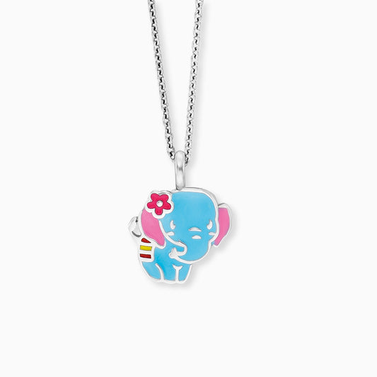 Engelsrufer children's necklace girls silver with blue elephant pendant