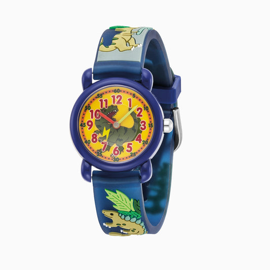 Engelsrufer children's watch dinosaur multicolor for boys including pencil case