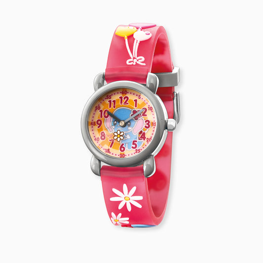 Engelsrufer children's watch elephant, heart balloons, flowers including pencil case