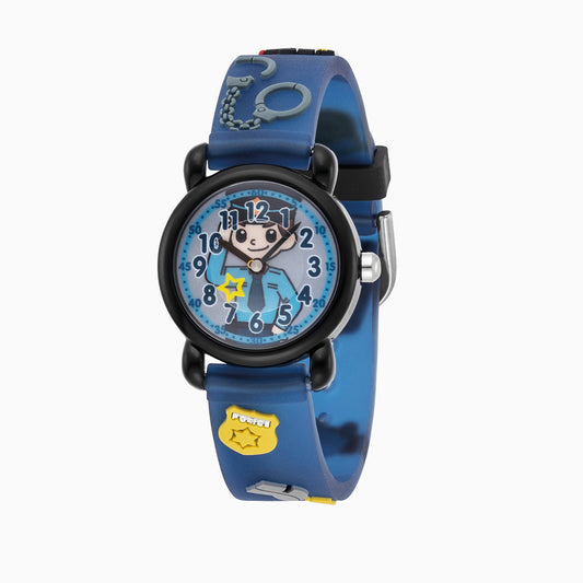 Engelsrufer children's watch police multicolor for boys including pencil case