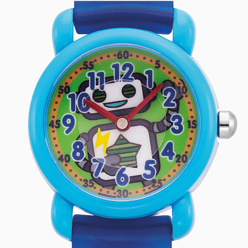 Engelsrufer Kinder Uhr Roboter Multicolor für Jungen inkl. Stiftemäppchen