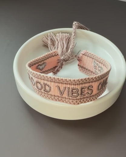 Bracelet Cotton Good Vibes Only